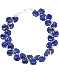 Lori Kaplan Design - Starry Night Signature Lapis Sterling Bracelet - Lyst