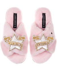 Laines London - Classic Laines Slippers With Fucking Fabulous Brooches - Lyst