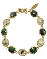 Farra - Gemstone Stones Box Clasp Bracelet - Lyst