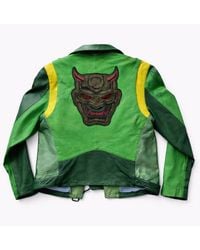 Zasta Studio - Oni Mask Biker Leather Jacket - Lyst
