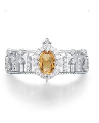 Azura Jewelry New York - The Alhambra Arcade Citrine Ring Vermeil - Lyst