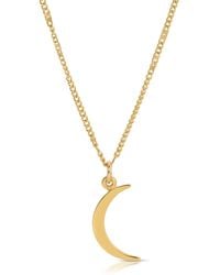 Glamrocks Jewelry - Crescent Moon Necklace - Lyst