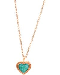 1610Istanbul - Enamel Heart Necklace - Lyst