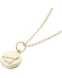 Sophelia - Capricorn Plated Constellation Star Map Pendant Charm Necklace - Lyst