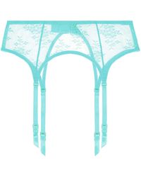Journelle - Romy Suspender Belt Ocean - Lyst