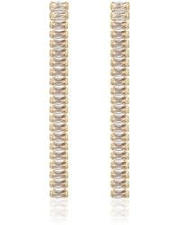 Rare Matters Jewelry - Clear Crystal Beam Earrings - Lyst