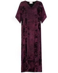 DHARA SHETH DUBAI - Shadow Of Sequin Shimmer Long Kaftan Halloween Party Dress With Side Slit - Lyst