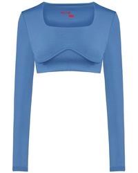 Pcfg - Free Heaven Long Sleeve Crop Top - Lyst