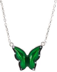 Ebru Jewelry - Abundance Enamel Butterfly Necklace - Lyst