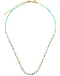 KAMARIA - Lumira Mini Gemstone Necklace With Miyuki Beads - Lyst