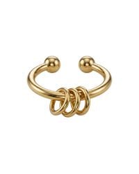 Zahav Jewelry - 10K Solid Triple Ring Ear Cuff - Lyst