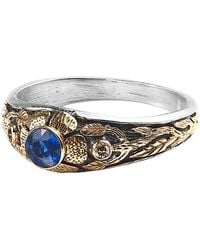 Emma Chapman Jewels - Kyanite Diamond Stacking Ring - Lyst
