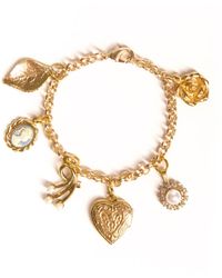 Caramel Vintage Jewellery - Secret Love Charm Bracelet - Lyst