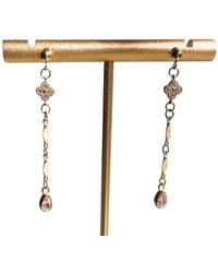 Rachel Nathan - Post: Clover Ribbon Drop Earrings - Lyst