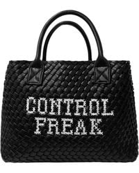 Lilly Loves - Control Freak Embroidered Vegan Handbag - Lyst