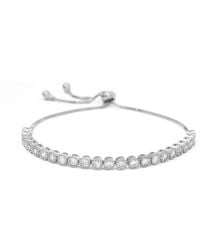 Shabella Nyc - Circle Tennis Adjustable Bracelet - Lyst