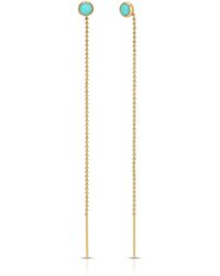 Heather Hawkins Jewelry - Fine Jewelry Speedway Four Millimeter Fourteen Karat Threader Earrings - Lyst