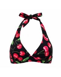 Plivati - Olivia Halter Tie Bikini Top — Višnja - Lyst