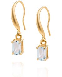 Nellou Jewellery - Topaz Octavia Drop Earrings - Lyst