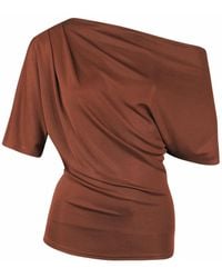 Me & Thee - Rash Decision Copper Drop Shoulder Top - Lyst