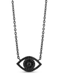 SALLY SKOUFIS - Protection Necklace With Made Cz Diamond Stimulant - Lyst