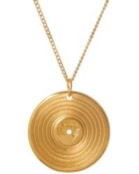 Edge Only - Vinyl Pendant 18Ct Vermeil - Lyst