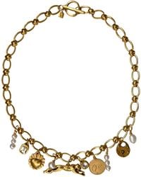 Sccollection - Lola & Pearl Cheetah Charm Necklace - Lyst