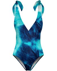 Aloha From Deer - Tie Dye One Piece Swimsuit - Lyst