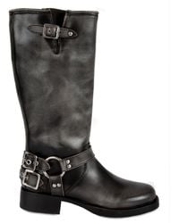 Urbnkicks - Tall Biker Boots - Lyst