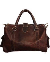Berber Leather - The Rabat Bowling Bag - Lyst
