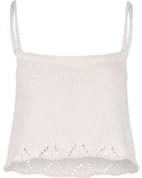 Gunda Hafner Ltd - Neutrals Knit Cami Top - Lyst