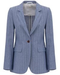 Georgette - Soft Sky Tailored Blazer - Lyst