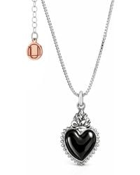 Unaloe - Sterling Necklace With Heart Pendant – Elegant Symbolic Jewelry For - Lyst