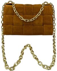 Angelika Jozefczyk - Neutrals Braided Suede Handbag Camel - Lyst