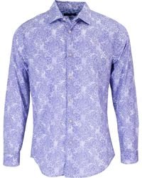 lords of harlech - Nigel Paisley Wave Shirt In Lavender - Lyst