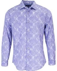 lords of harlech - Nigel Paisley Wave Shirt In Lavender - Lyst