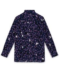 Amanda Thompson Couture - Frankie Shirt Abstract Silk Print - Lyst