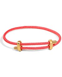 Ebru Jewelry - Coral Glow Adjustable Rope Bracelet - Lyst