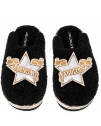 Laines London - Teddy Closed Toe Slippers With & Fucking Fabulous Brooches - Lyst