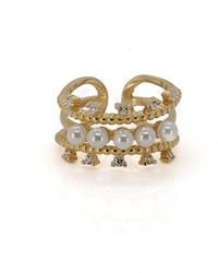 Ebru Jewelry - Mira Pearl Ring - Lyst
