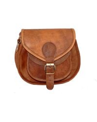 VIDA VIDA - Vida Vintage Leather Saddle Bag Mini - Lyst