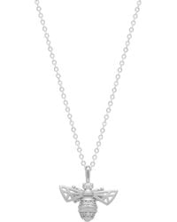Spero London - Matte Bumble Bee Sterling Necklace - Lyst