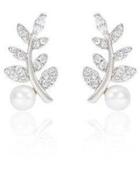 Pearls of the Orient Online - Stella Ivy Style Cultured Freshwater Pearl Stud Earrings - Lyst