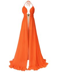 Ak Royalty Resortwear - Olivia Buckle Coverup Neon - Lyst