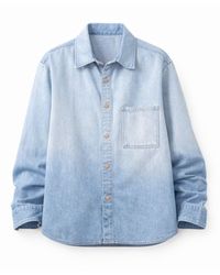 Born in Exile - Ombré Denim Shirt - Lyst