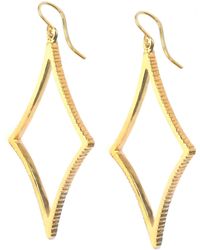 Lexi Jewelry - Four-Star Diamond Hoop Earrings - Lyst