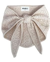Mabli - Neutrals Tonnog Necktie - Lyst