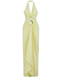 Nocturne - Cut-Out Embellished Maxi Dress - Lyst