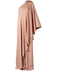 LIA ARAM - Neutrals Mono Drape Greige Gown - Lyst