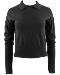 Theo the Label - Pallas Collared Sweater Col - Lyst